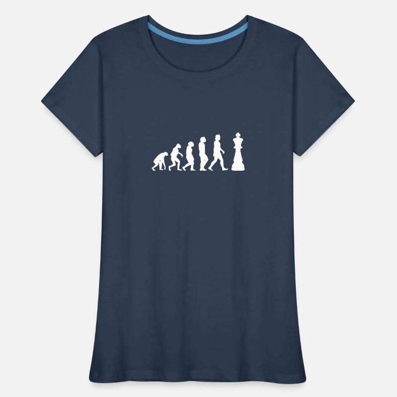 CHESS CHESS PLAYER CHESSBOARD Chess Evolution Women's Premium Organic T-Shirt