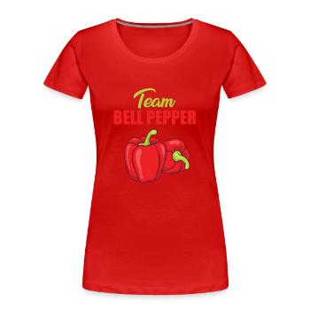 Team Paprika - Women's Premium Organic T-Shirt - navy - Front - Mia (176cm)