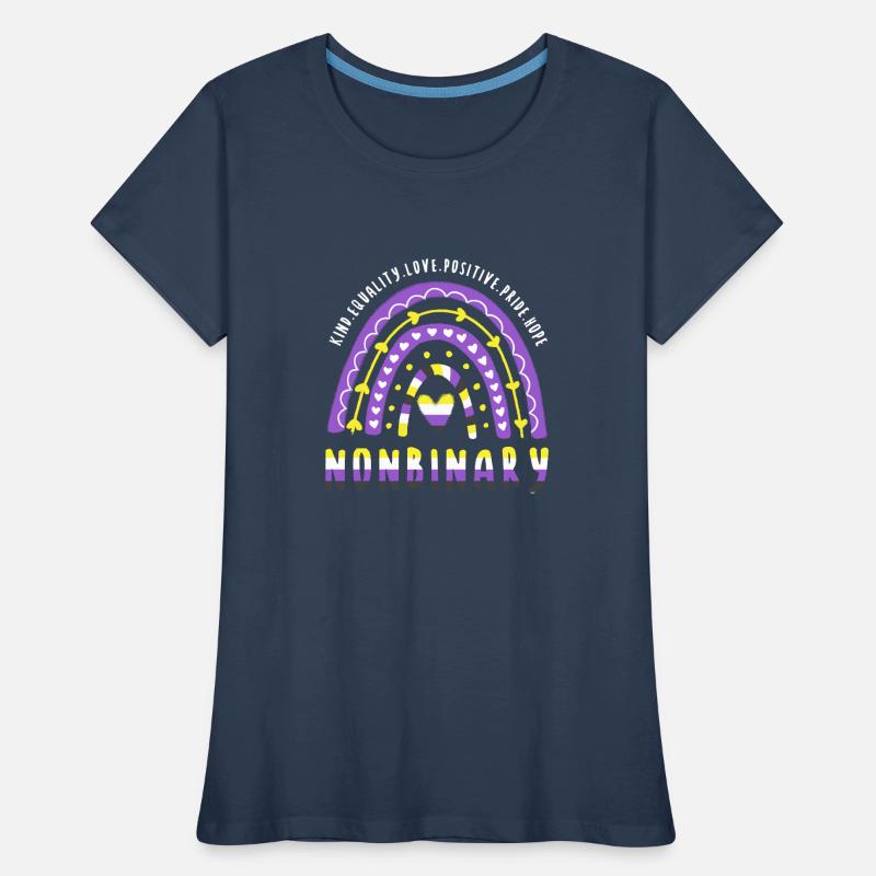 Nonbinary Pride Nonbinary Rainbow Women's Premium Organic T-Shirt