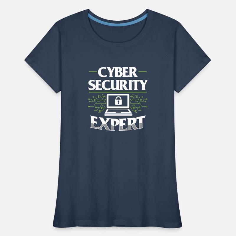 Cybersecurity Experte Hack Hacker IT Sicherheit Frauen Premium Bio T-Shirt