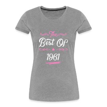 1961 best of - Women's Premium Organic T-Shirt - navy - Front - Mia (176cm)