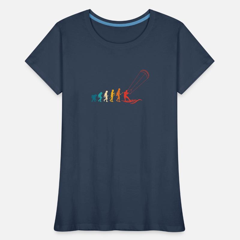 Fun Kitesurf Kite Surf Evolution T-shirt bio Premium Femme