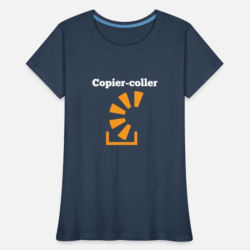 Copier Coller Programmer Software Developer Nerd G Frauen Premium Bio T-Shirt
