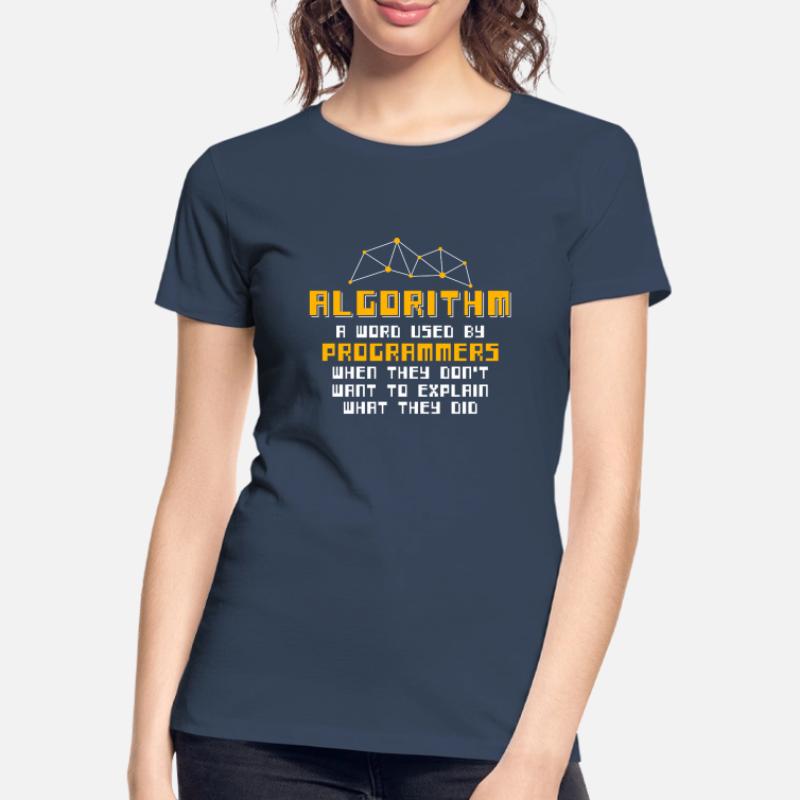 Algorithm Definition Programmers Nerd Machine Frauen Premium Bio T-Shirt
