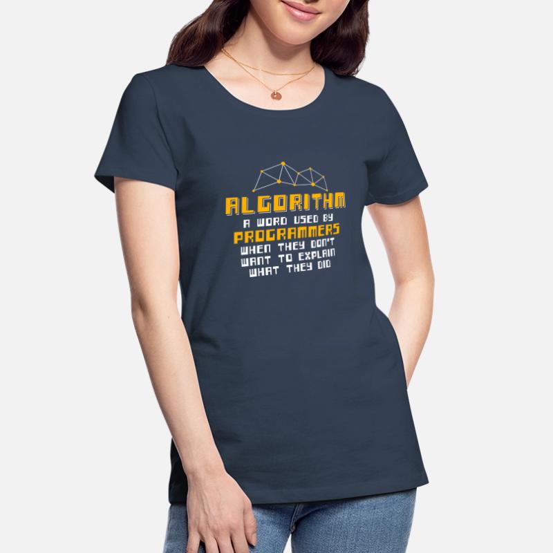 Algorithm Definition Programmers Nerd Machine Frauen Premium Bio T-Shirt