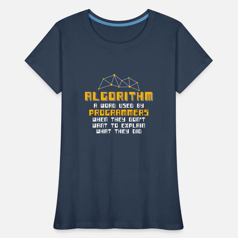 Algorithm Definition Programmers Nerd Machine Frauen Premium Bio T-Shirt