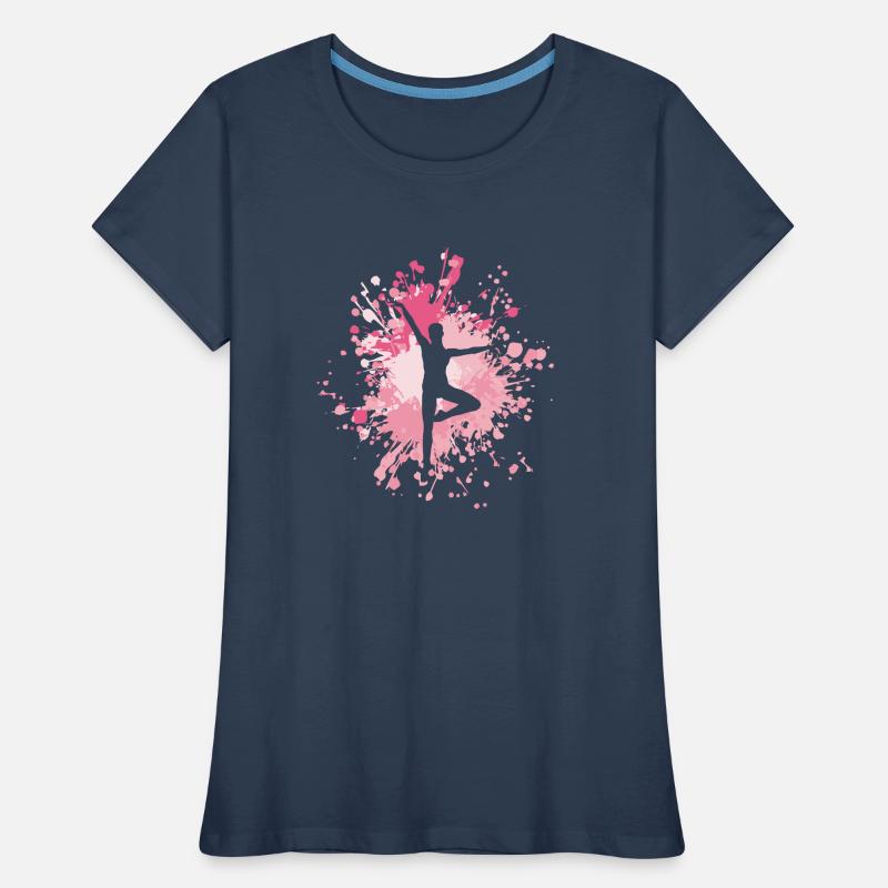 Dancing Basic Color Splash T-shirt bio Premium Femme