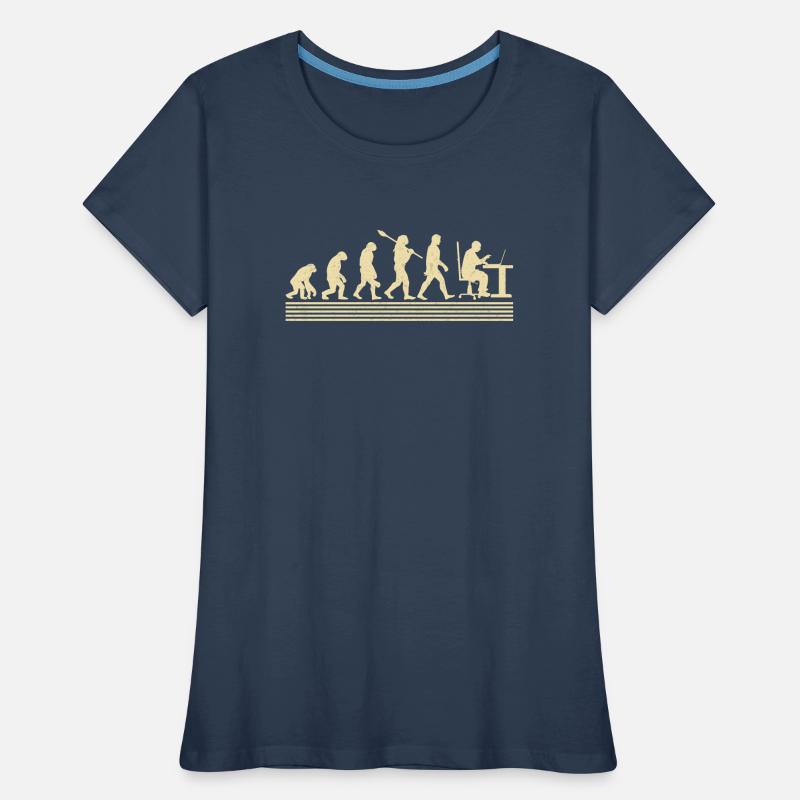Evolution Des Computerprogrammierers Frauen Premium Bio T-Shirt