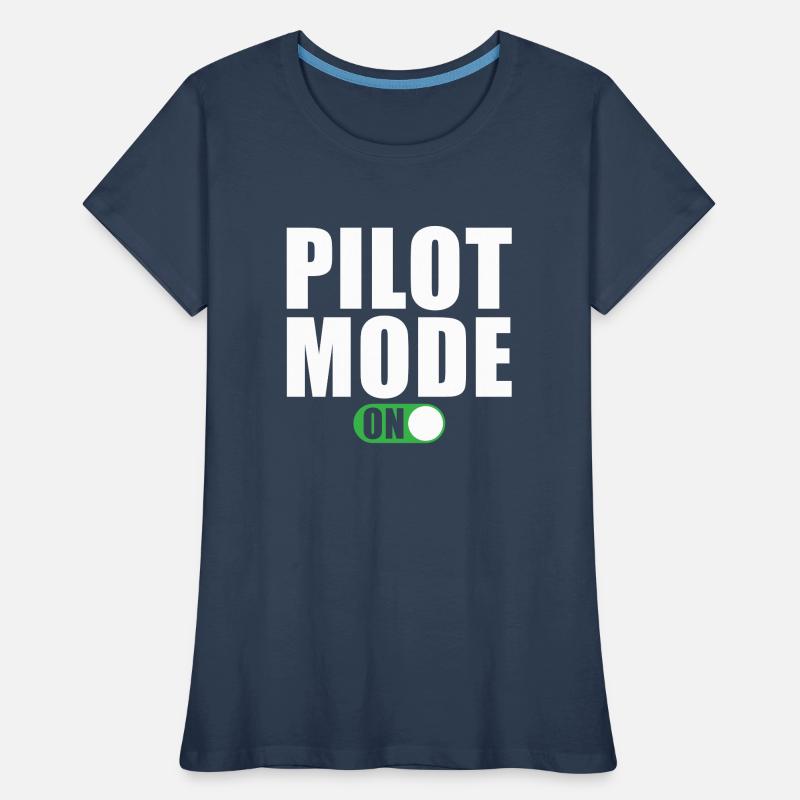 Pilot Modus Ein Frauen Premium Bio T-Shirt
