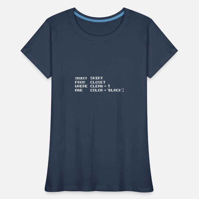 Select Shirt from Closet Programming Coding Dad Frauen Premium Bio T-Shirt