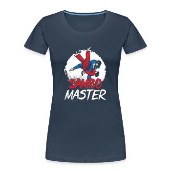 Sambo Master Martial Arts Martial Arts Training - Women's Premium Organic T-Shirt - navy - Front - Mia (176cm)
