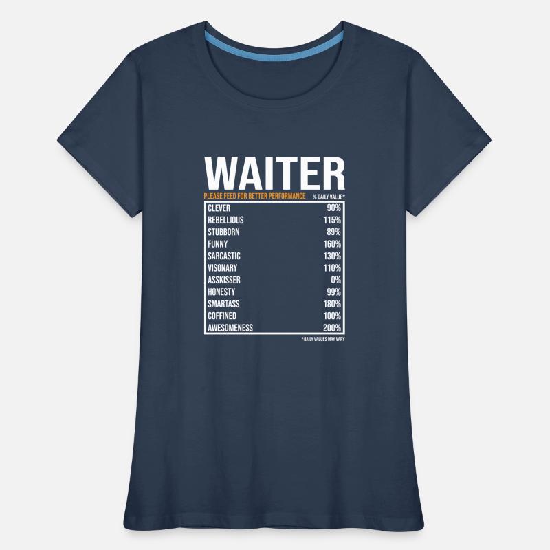 Kellner Spruch Kellner Geschenk Frauen Premium Bio T-Shirt