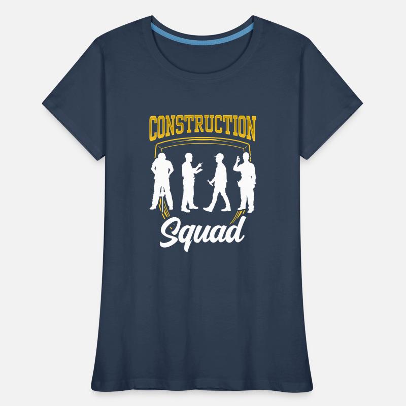 Équipe de construction Travail d’équipe Chantier de construction Ouvrier de construction Équipe de construction T-shirt bio Premium Femme