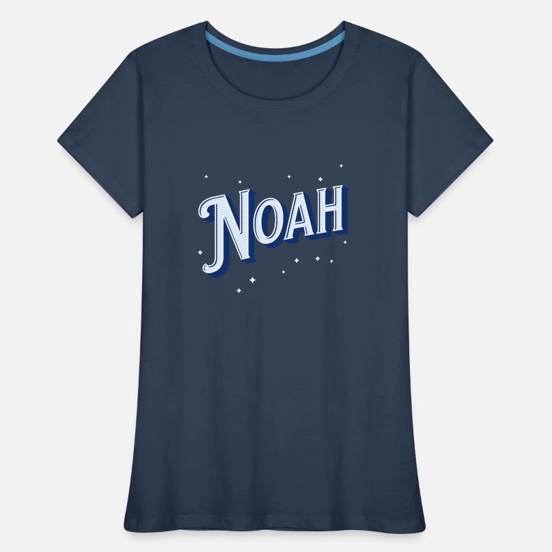 Noah names personalized Women's Premium Organic T-Shirt