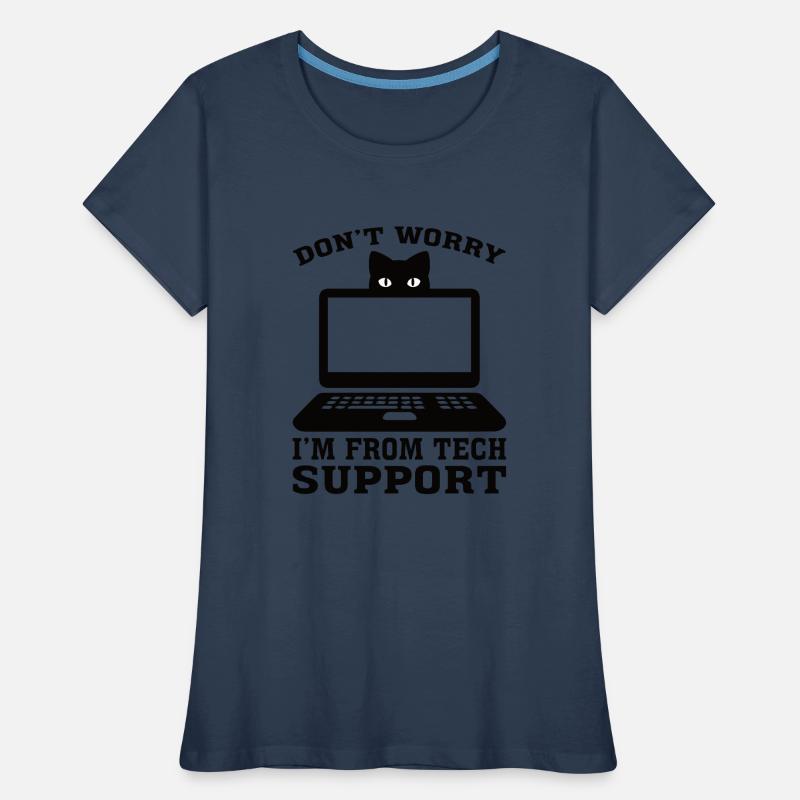 Technischer Support Computer Technik IT Software Frauen Premium Bio T-Shirt