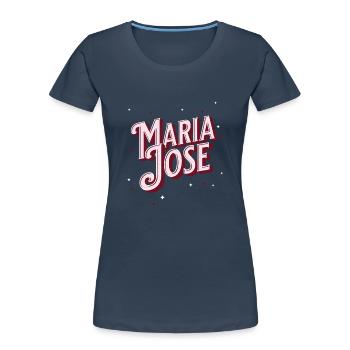 Maria Jose name personalized - Women's Premium Organic T-Shirt - navy - Front - Mia (176cm)