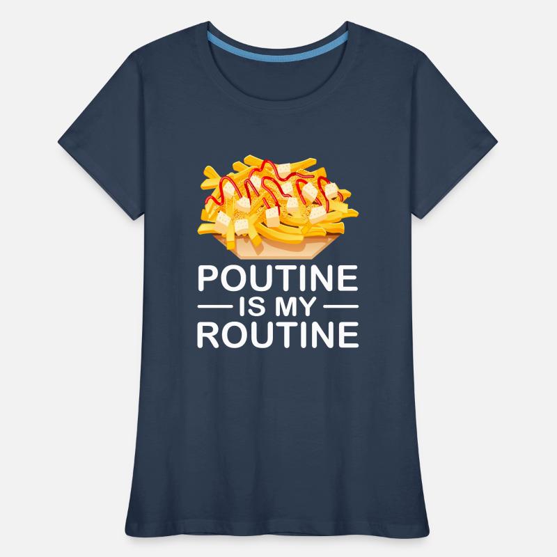 Poutine Canada Spécialité de restauration rapide T-shirt bio Premium Femme