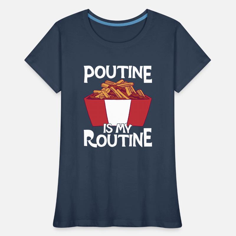 Poutine Canada Spécialité de restauration rapide T-shirt bio Premium Femme