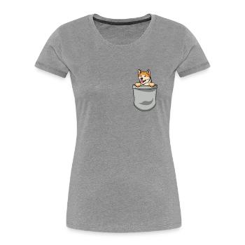 Akita Inu Gift Dogs - Women's Premium Organic T-Shirt -  - Front - Mia (176cm)