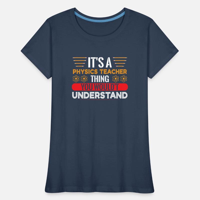 Physique quantique Physicien Physique Professeur molécule T-shirt bio Premium Femme