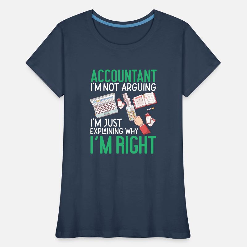 Comptable Comptable Comptable T-shirt bio Premium Femme