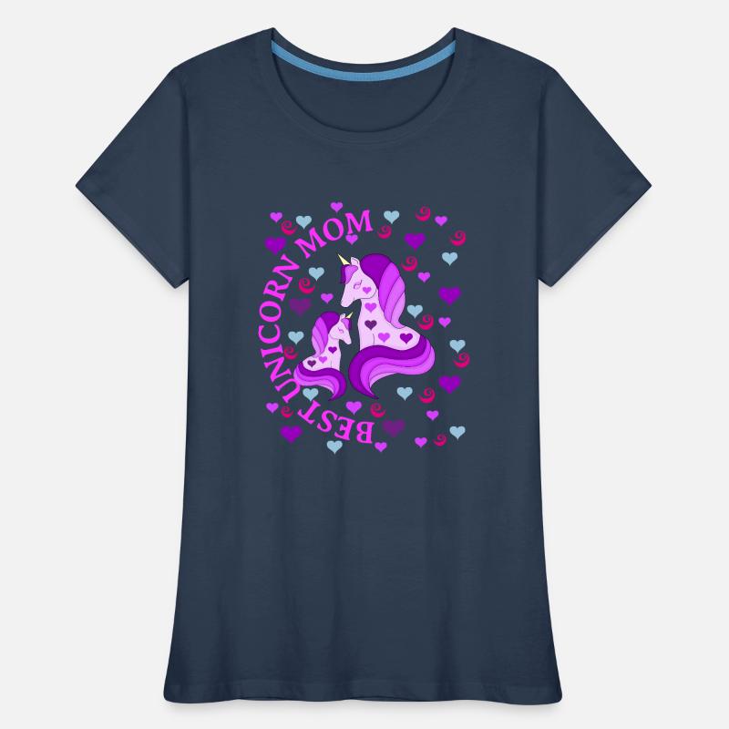 Beste Einhorn-Mutter Frauen Premium Bio T-Shirt
