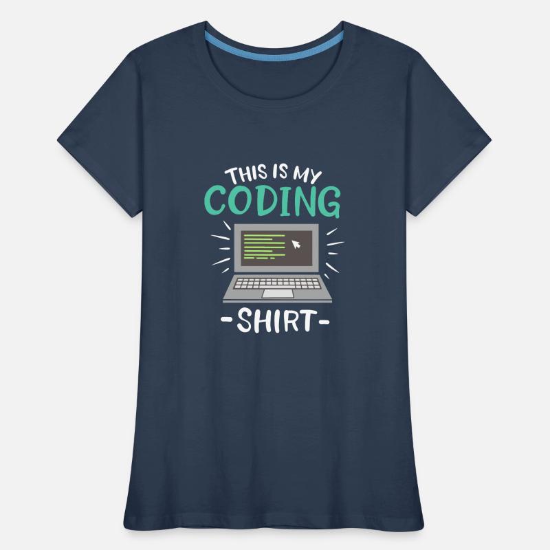 Ceci est mon codeur de chemise de codage T-shirt bio Premium Femme