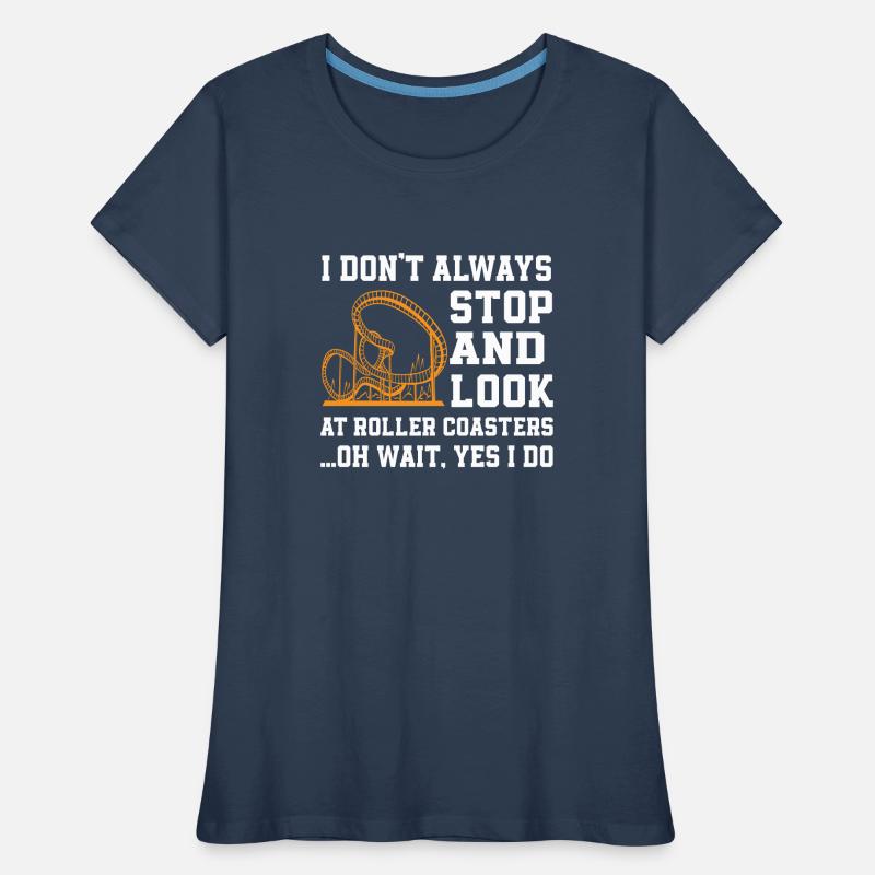 Fun Roller Coaster Gift Women's Premium Organic T-Shirt