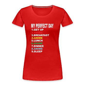 Anime My Perfect Day Anime Anime Series - Women's Premium Organic T-Shirt - navy - Front - Mia (176cm)