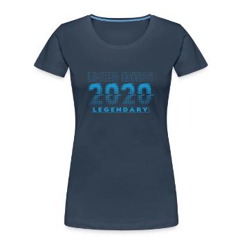 Limited Edition 2020 Graffiti - Frauen Premium Bio T-Shirt - Navy - Vorne - Mia (176cm)