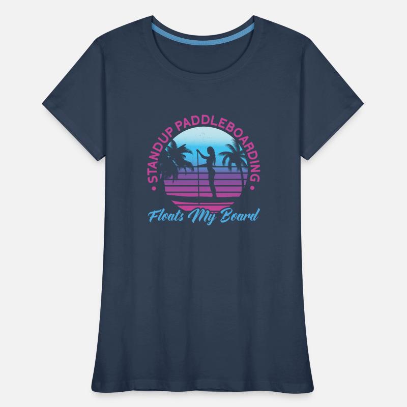 SUP Paddle Board Paddleboard T-shirt bio Premium Femme