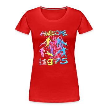 Awesome since 1975. Agility, Hundetraining - Women's Premium Organic T-Shirt -  - Front - Mia (176cm)