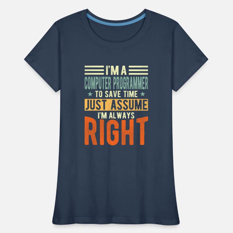 Computerprogrammierer Frauen Premium Bio T-Shirt