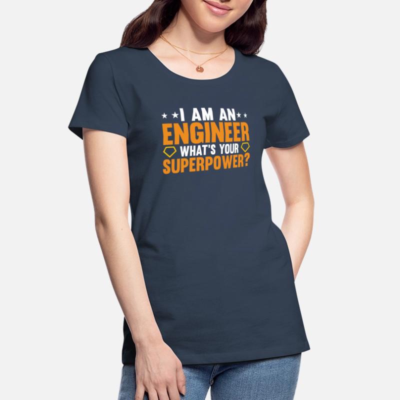 Engineer Brain Mechanical Engineering Electrical Engineering Math Women's Premium Organic T-Shirt