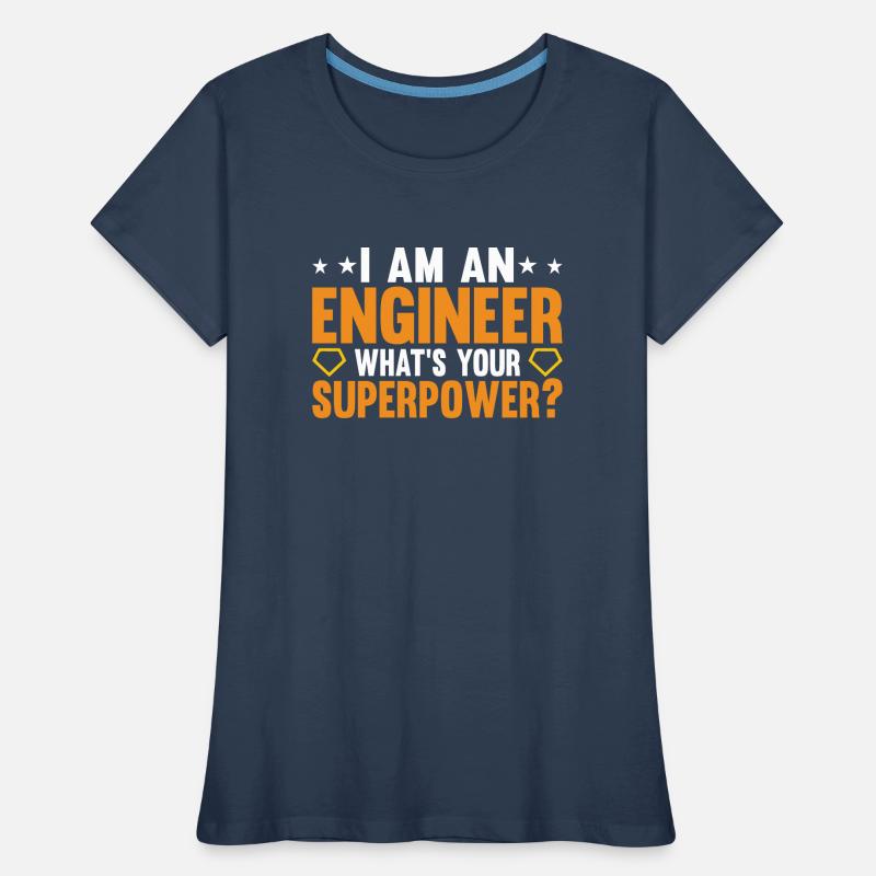 Engineer Brain Mechanical Engineering Electrical Engineering Math Women's Premium Organic T-Shirt