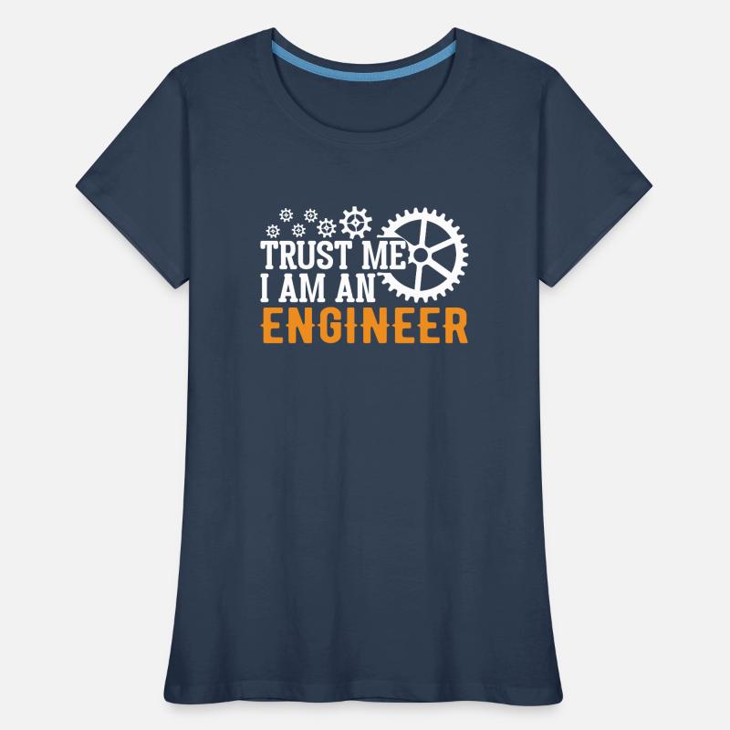 Engineer Brain Mechanical Engineering Electrical Engineering Math Women's Premium Organic T-Shirt