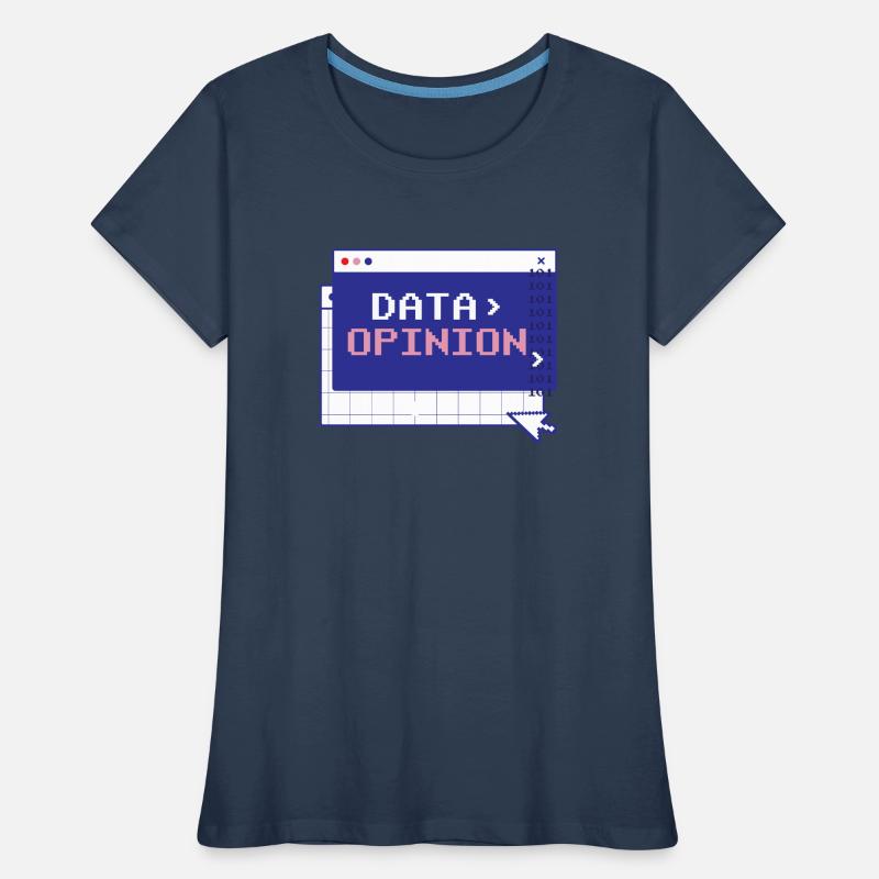 Code de > d’opinion de données Programmeur Programmeur T-shirt bio Premium Femme