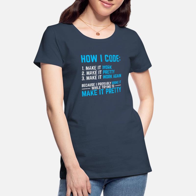 Programmer Coder Software Developer Programming Co Women's Premium Organic T-Shirt