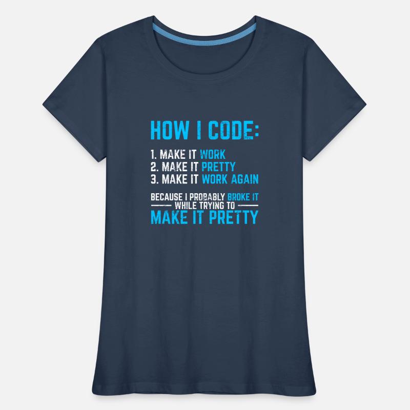 Programmer Coder Software Developer Programming Co Women's Premium Organic T-Shirt