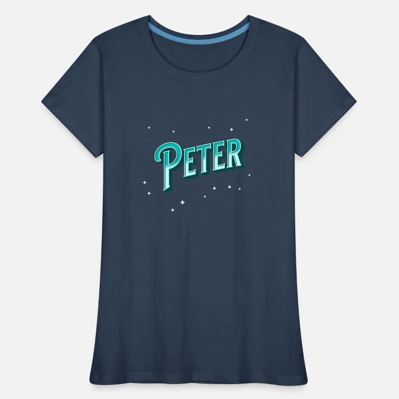 Personalized Peter name Women's Premium Organic T-Shirt