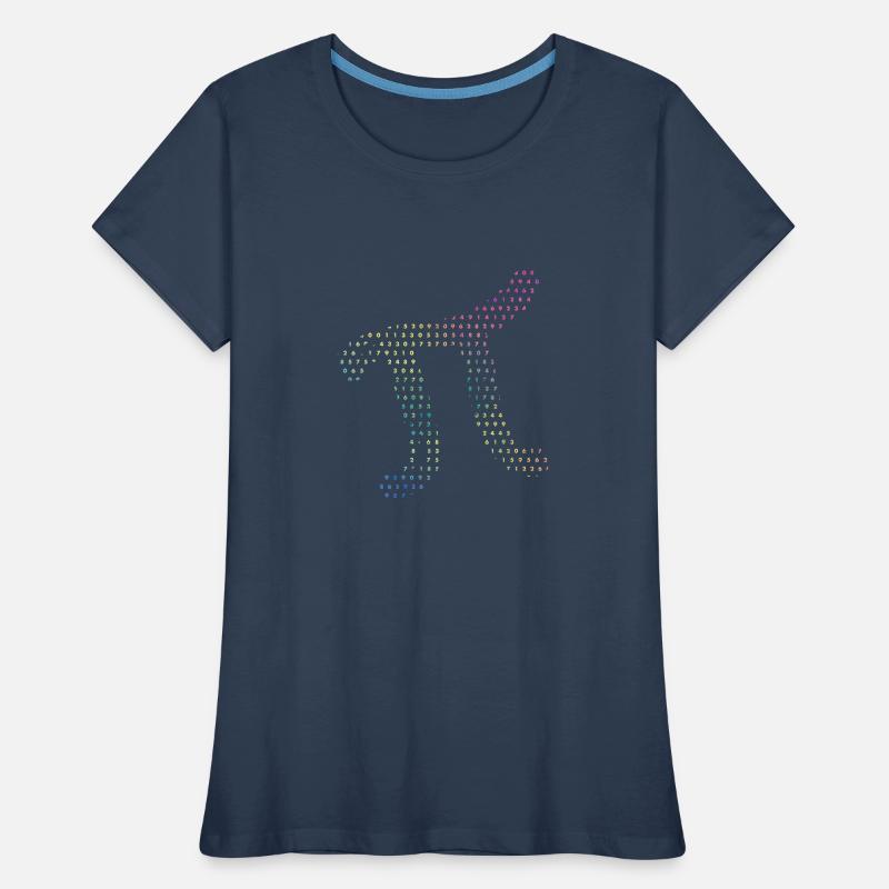 Digits of Pi in Source Code Numbers Pi Day 3.14159 Women's Premium Organic T-Shirt