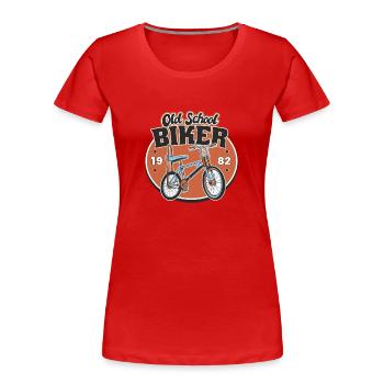 Old School Biker 1982. 41. Geburtstag - Frauen Premium Bio T-Shirt - Navy - Vorne - Mia (176cm)
