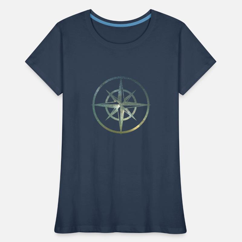Compass cardinal points Women's Premium Organic T-Shirt
