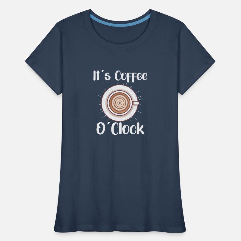 Coffee Lover Caffeine Molecule Java Latte Espresso Frauen Premium Bio T-Shirt