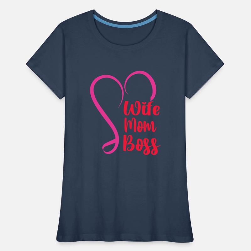 Mutter Ehefrau Boss Muttertag Beste Mama Frau Chef Frauen Premium Bio T-Shirt