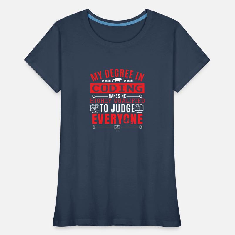 Codeur Humoristique Programmeur T-shirt bio Premium Femme