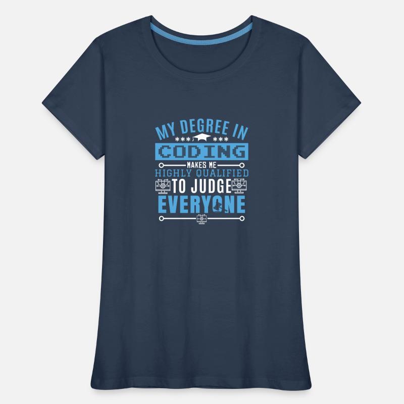Codeur Humour Codage Programmeur Humour T-shirt bio Premium Femme