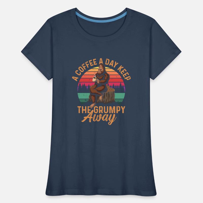 One coffee a day keeps the grumpy away Women's Premium Organic T-Shirt