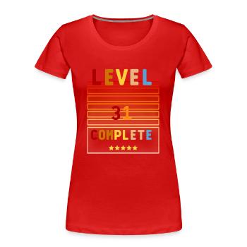 31th Birthday Geburtstags Geschenkidee Männer Frau - Frauen Premium Bio T-Shirt - Navy - Vorne - Mia (176cm)