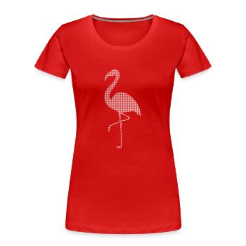 Flamant - T-shirt bio Premium Femme - bleu marine - Devant - Mia (176cm)